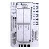 Portable ECG EKG 7 Step Ruler Card ECG/EKG Interpretation Tool For Easy ECG EKG Interpretation Heart Health Assessment