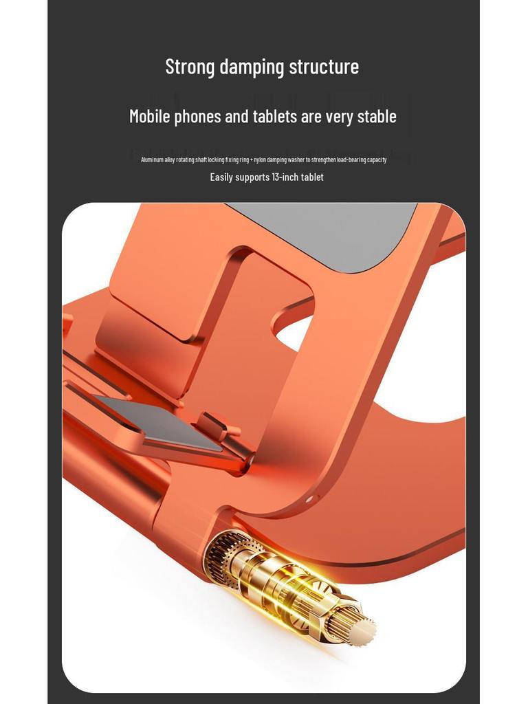 Aluminum Alloy Foldable Phone Holder for Live Streaming and Online Classes