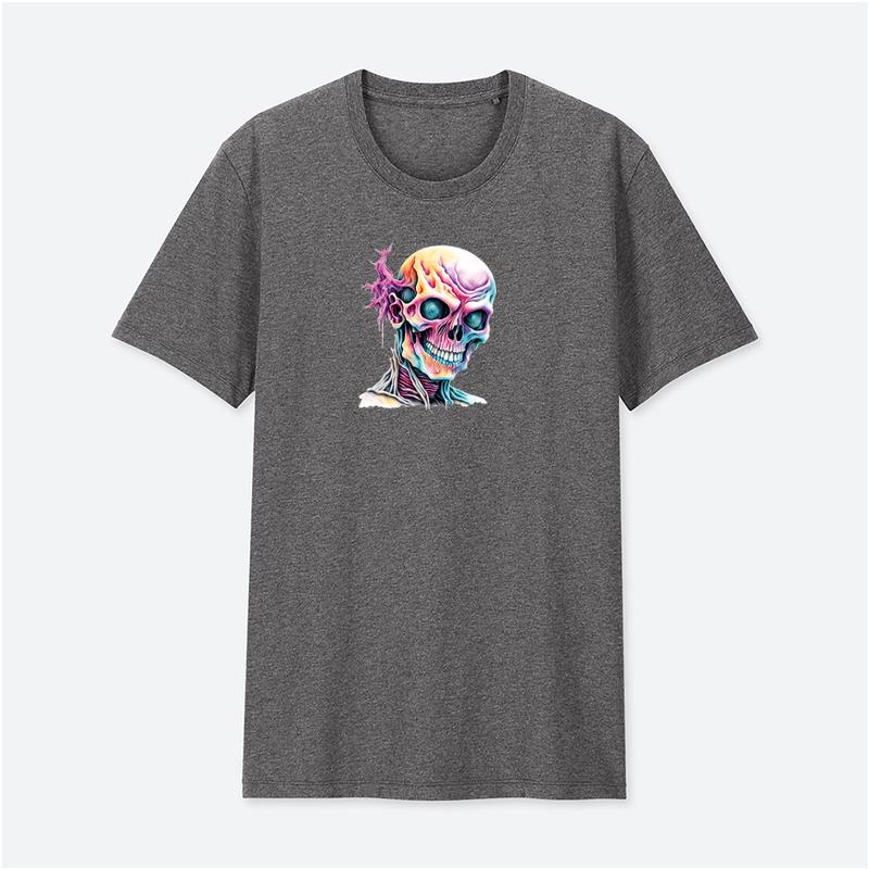 Colorful Skulls Heat Transfer Sticker Hiphop Diy Accessory Sticker Jeans Fashion Heat Press Appliqued Stripes Patches