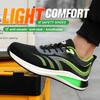 Lightweight Men Safety Shoes Steel Toe Cap Work Sneakers Men Protective Shoes Anti-smash Anti-puncture Indestructible Shoes