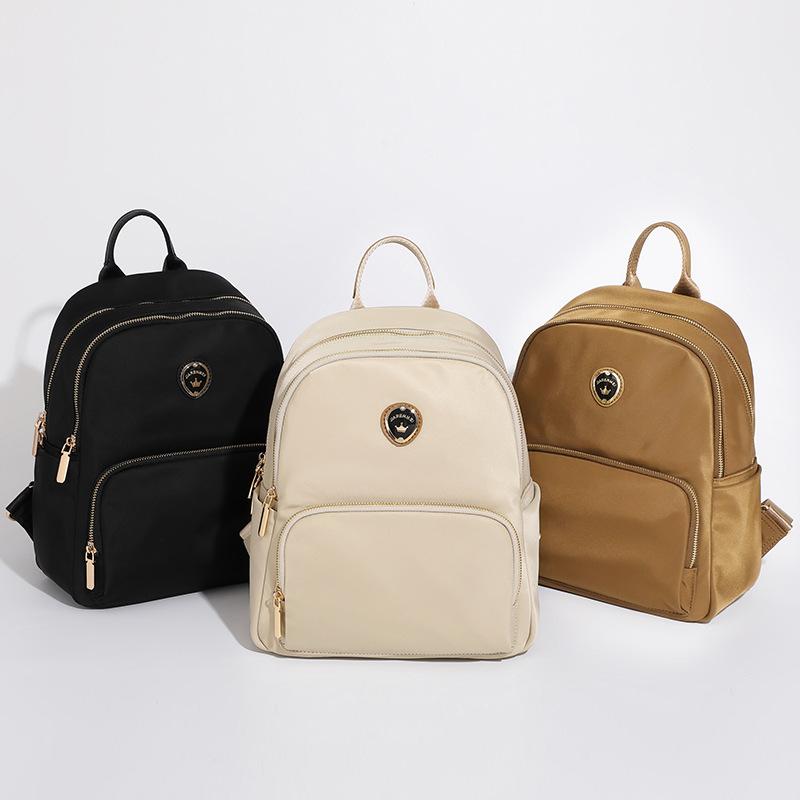 Backpack Oxford Cloth Simple Korean Version Lightweight Women's Summer New Trendy Versatile Schoolbag Large Capacity Commuting Backpack
