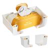 Glove Tissue Box Holder Adjustable Tissue Paper Dispenser Wall Mount Fridge Towel Holder for Kitchen Bathroom Refrigerator