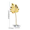 Metal Leaf Decor 21cm/8.26inches Iron Leaf Statue With Base Household Table Decoration Aesthetic Home Table Centerpieces For