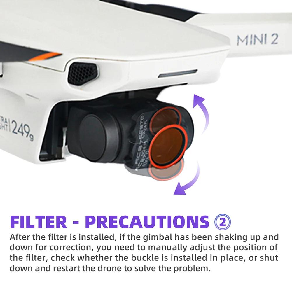 For DJI Mavic MINI 1/2/SE Camera Len Filter Optical Glass for DJI Mini 2 3 Drone Filter Set UV ND CPL 4/8/16/32 NDPL Accessories