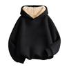 Winter Fleece Hoodies Boys Thicken Warm Sweatshirt Casual Loose Pullover Kids Solid Coat Tops 4-12 Years Children Clothes