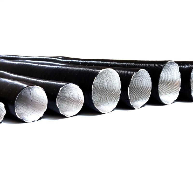 25/42/60/75mm Car Air Heater Duct Ducting Pipe Hose Line Black For Diesel Parking Heater Air Intake Pipe Air Exhaust Pipe