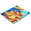 Decorative Glass Chopping and Serving Board, Abstract Flower, 60x52 Cm
