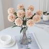 Artificial Flowers Silk Ball Chrysanthemum Bouquet For Wedding Home Decor Manual Flower Arrangement Accessories Fake Plants