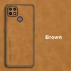 For OPPO A15 A15S Case Luxury PU Leather Phone Case For OPPO A15 S Back Cover Matte Silicone Shockproof Full Protection Coque