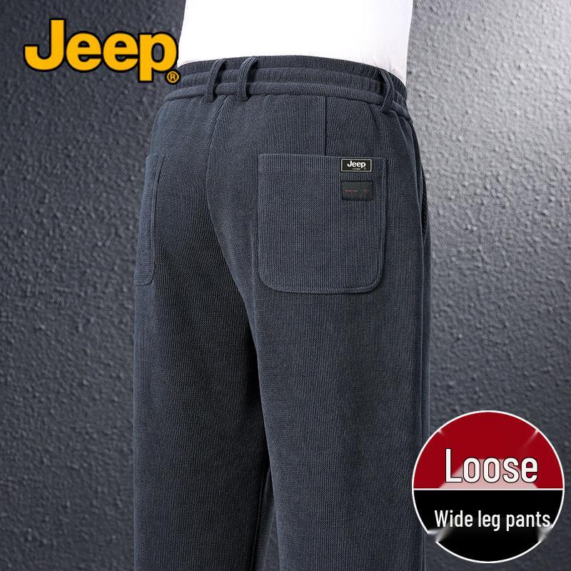 JEEP Men's Straight-Leg Casual Trousers