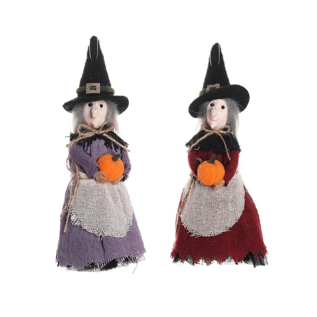 Witch Broom & Ghost Pendant Ceiling Halloween Decoration