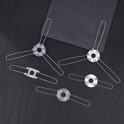 4PCS Galvanized Lamp Shade Clips - 2-Fork/3-Fork Spring Buckles for Pendant Lamps & Lanterns