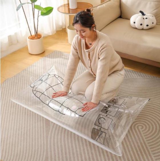 In Stock: Extra-Large Thick Airtight Hanging Down Jacket Vacuum Storage Bag Set