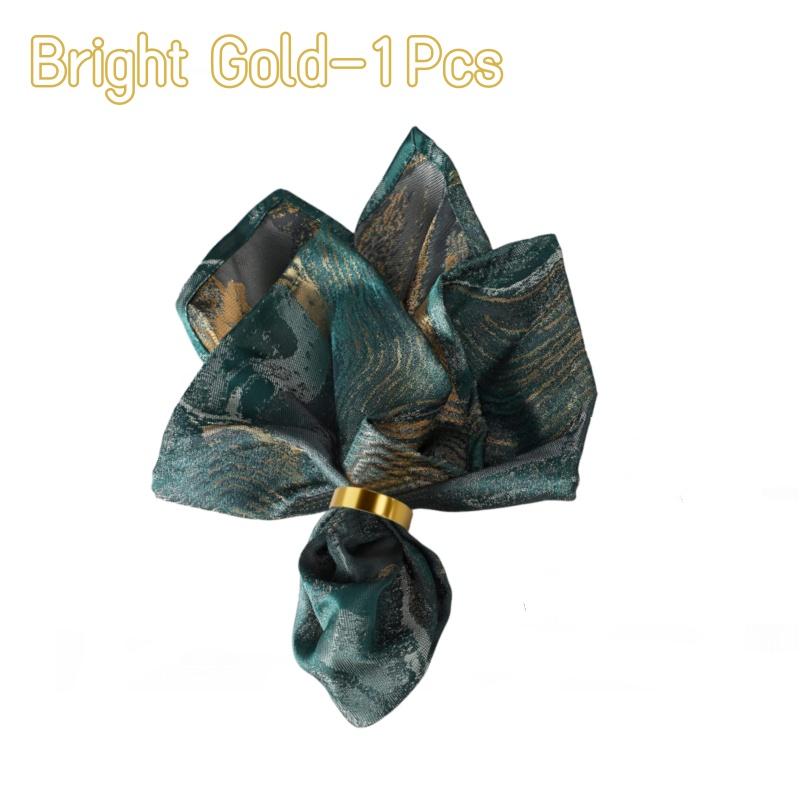 2026 Полированное полукруглое кольцо для салфеток из цинкового сплава Креативный держатель в форме буквы D Матовое золото Декор стола Свадебная вечеринка Столовые аксессуары