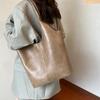 Large Capacity Handbags For Women  New Retro Versatile Commuting Tote Bag Simple Solid Color Versatile One Shoulder Bags