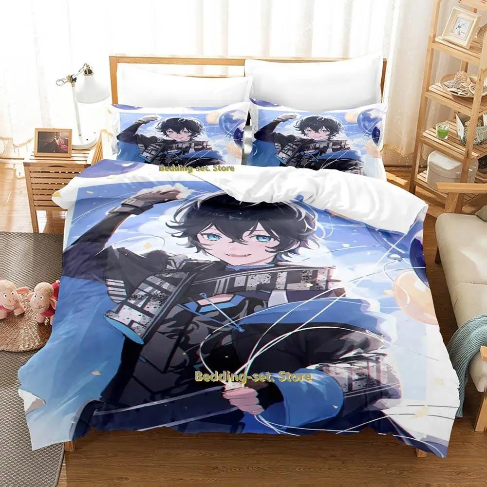 Comfortable Anime Print Bedding Set With Duvet Cover And Pillowcases Single Twin Full Queen King Sizes For Adults And Kids