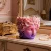 Detailed Silicone Wreath Face Mold For Making Decorative Planter Resin Jewelry Dishes And Artistic Cement Creations