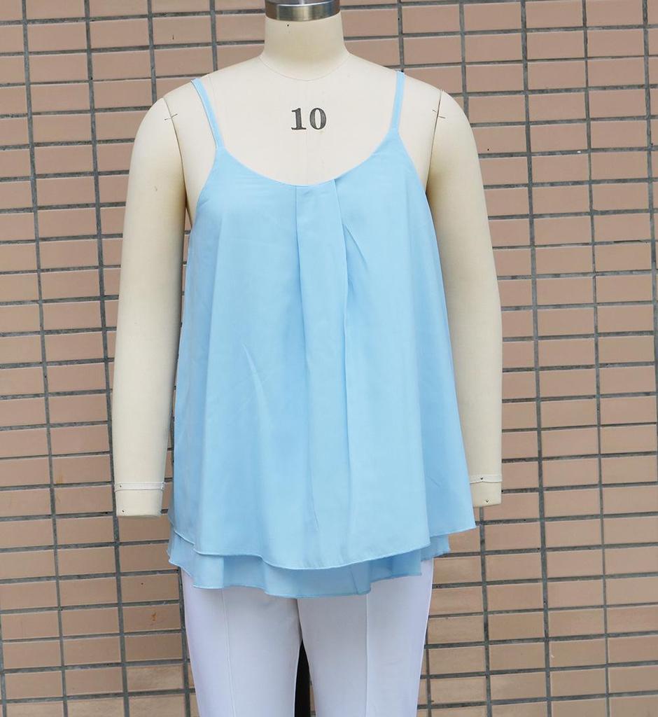 Evropská a americká letní móda 2023: Dámské volné topy a vesty na ramínka