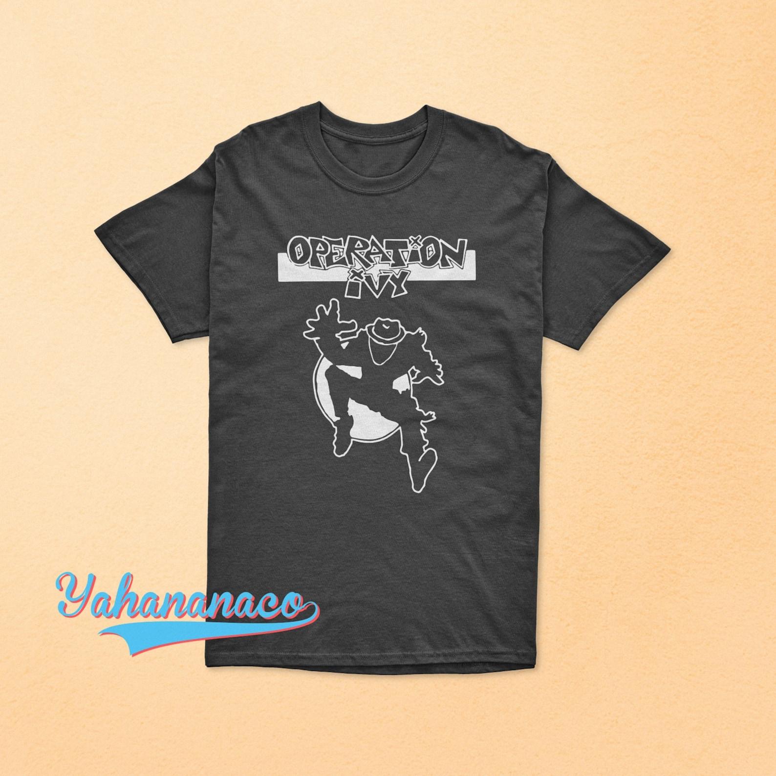 Operation Ivy T-shirt American Punk Rock Ska Punk Jesse Michaels Music Band Black White Sport Grey T-shirt S