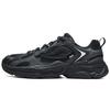 Y2K Reflective Retro 3M Time Fabric Synthetic Leather Lightweight Low-Top Lifestyle Casual Shoes Men Sneaker Black F12M312103FBK