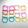 Hot 5PCS Funny Straw Glasses Soft PVC Glasses Flexible Drinking Straws Kids Party Supplies Bar Supplies Creativity Toy Kids Gift