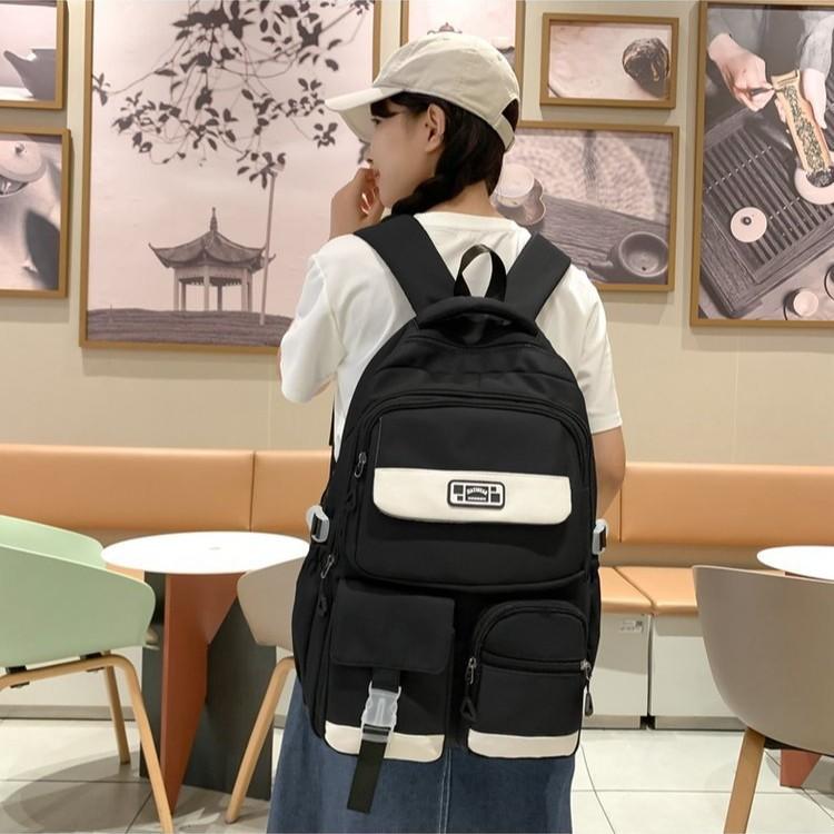 School bag for women, INS forest style, versatile, niche, and high school students, large capacity, high look, dirt-resistant, durable double shoulder