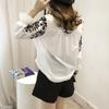Premium Quality Female Women Long Sleeve Embroidery Blouse Shirt With Timeless Korean Flower Design