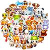 50 Big-Eyed Animal Stickers Set