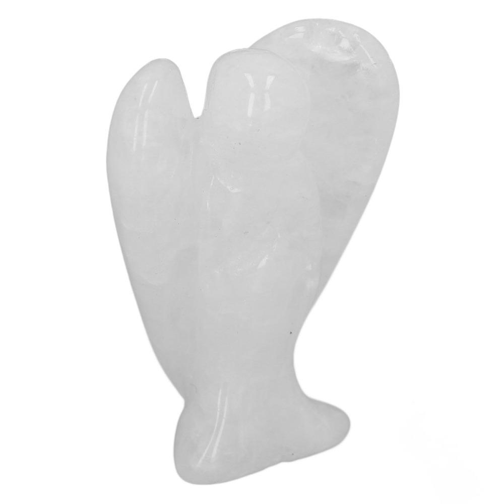 1pcs Hand Carved Natural Stone Comforting Crystal Figurine Angel Gemstone Decor  Home Decor