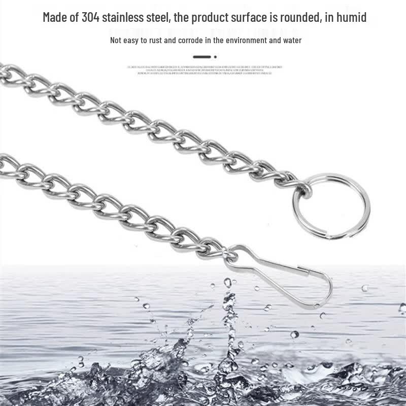 Huairui 304 Stainless Steel Twist Chain with Keyrings