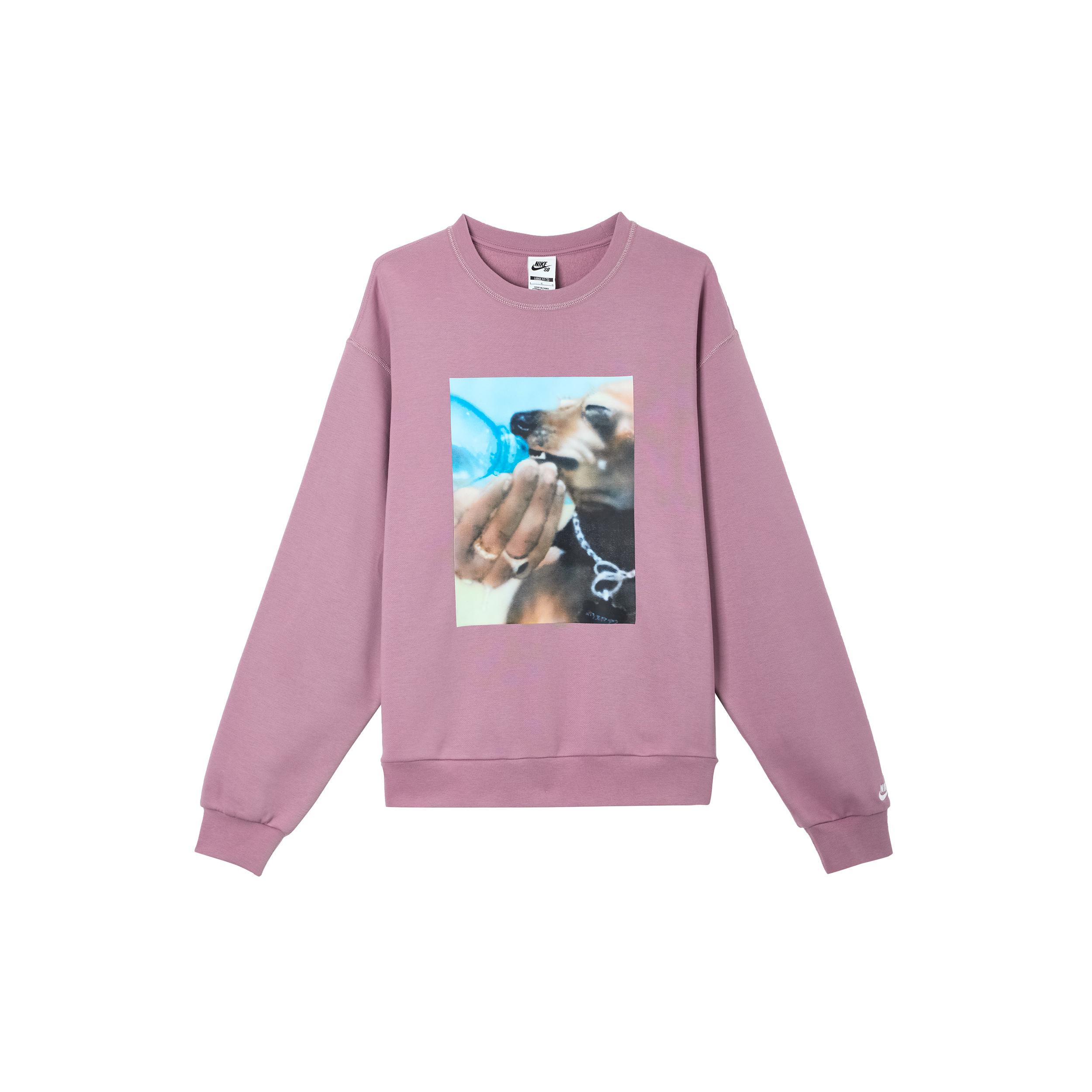 

New Nike SB Sweatshirt Unisex Gray Purple Red HQ3038-523 M