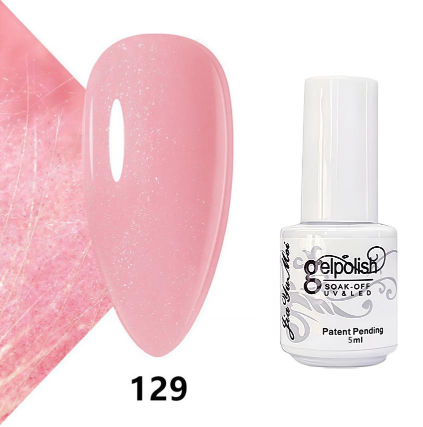 GELPOLISH Nail Art Set: Base, Top Coat, Transparent & White Gel Polishes