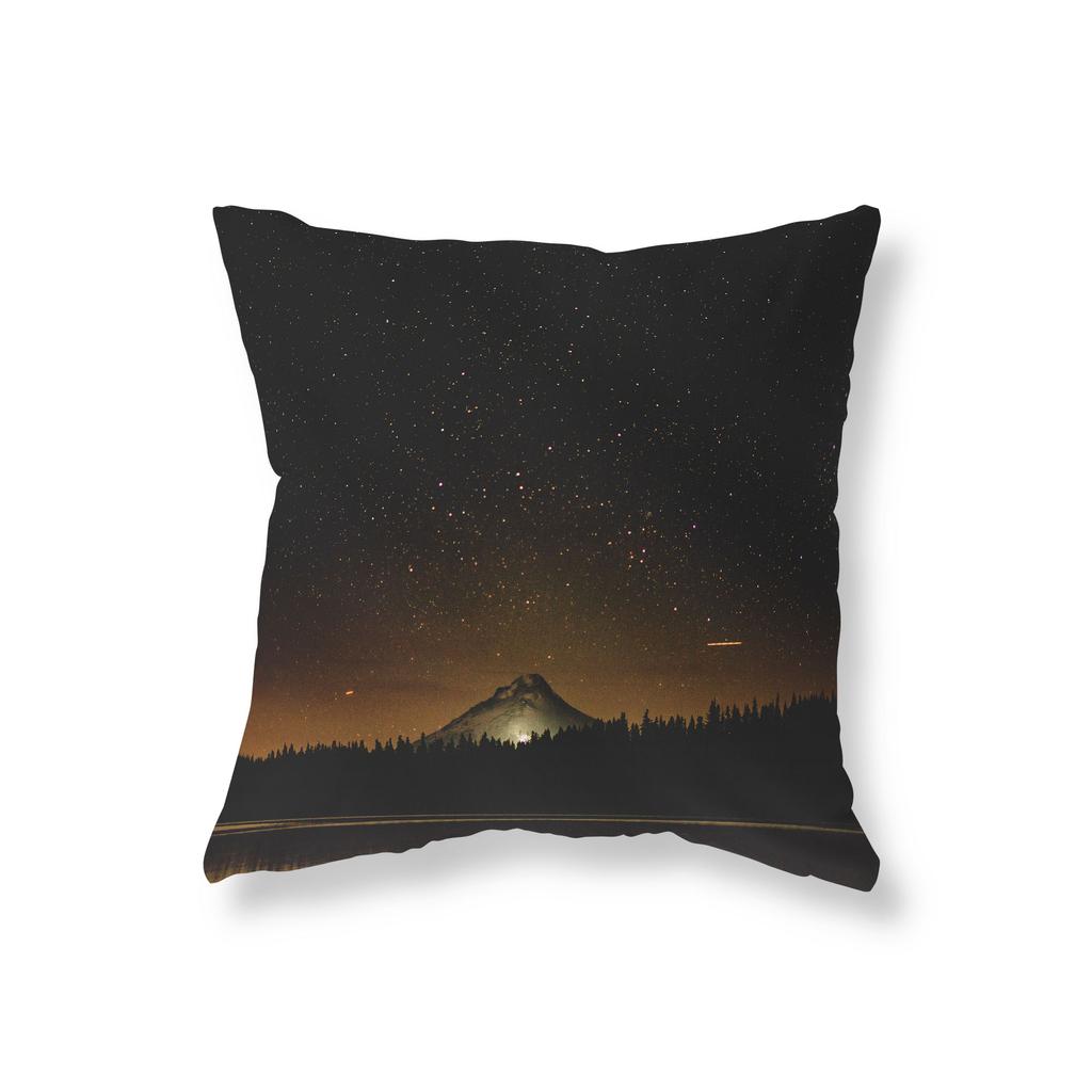 Aurora Star Landscape Pillow Cover Sofa Car Decorative Pillow Cover Chair Cushion Cover Room Aesthetics Home Decor 45x45cm
