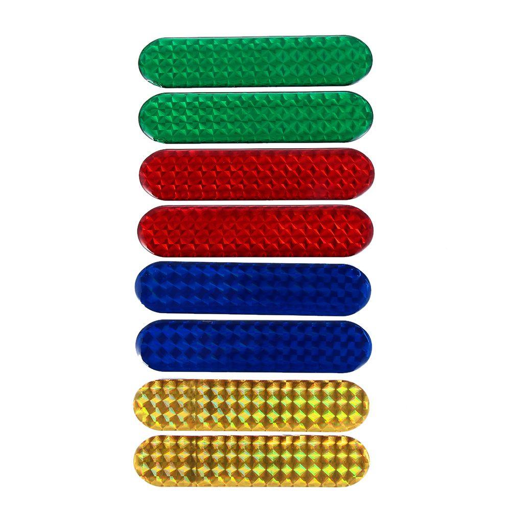 2Pcs Sign Night Lamp Decal Door Sticker Warning Tape Safety Mark Car Reflective Strips