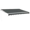 Retractable Awning Anthracite 3x2.5 M Fabric and Aluminum