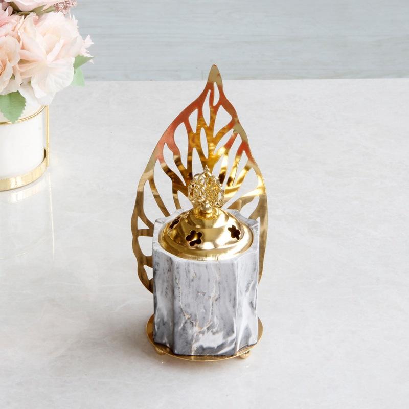 Alloy Ceramic Incense Burner Creative Essential Oil Lamp Candle Holder Home Decoration
