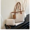 Women's Fashionable Multi-Piece Set: Large Capacity Retro Tote, Mother-Child Bag, and Underarm Bag