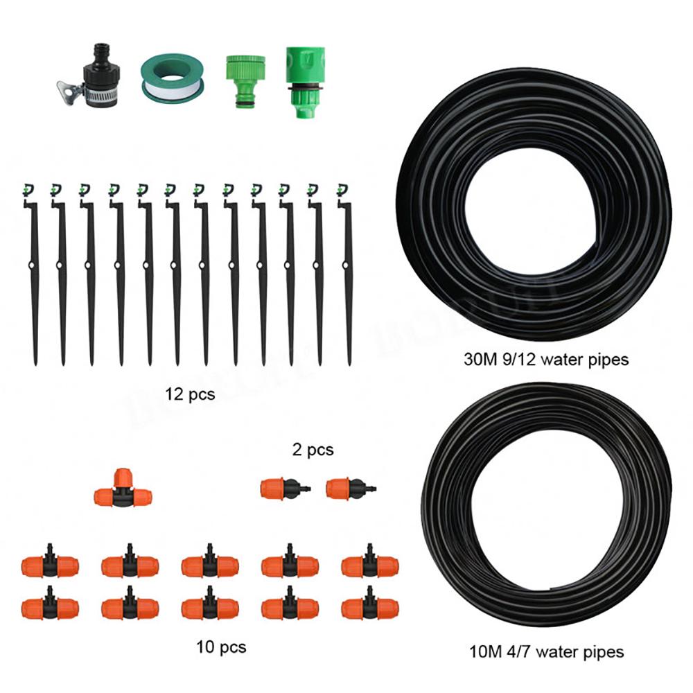 Buy Irrigation Micro Sprinkler Misting Cooling System Adjustable 12Pcs Nozzles & Stake 131ft