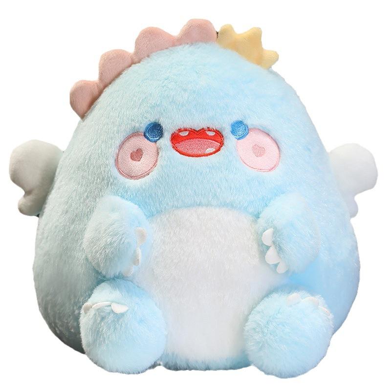 Macaroncolored Dinosaur Stuffed Animal Doll Fluffy Hugging Pillow Kids Gift