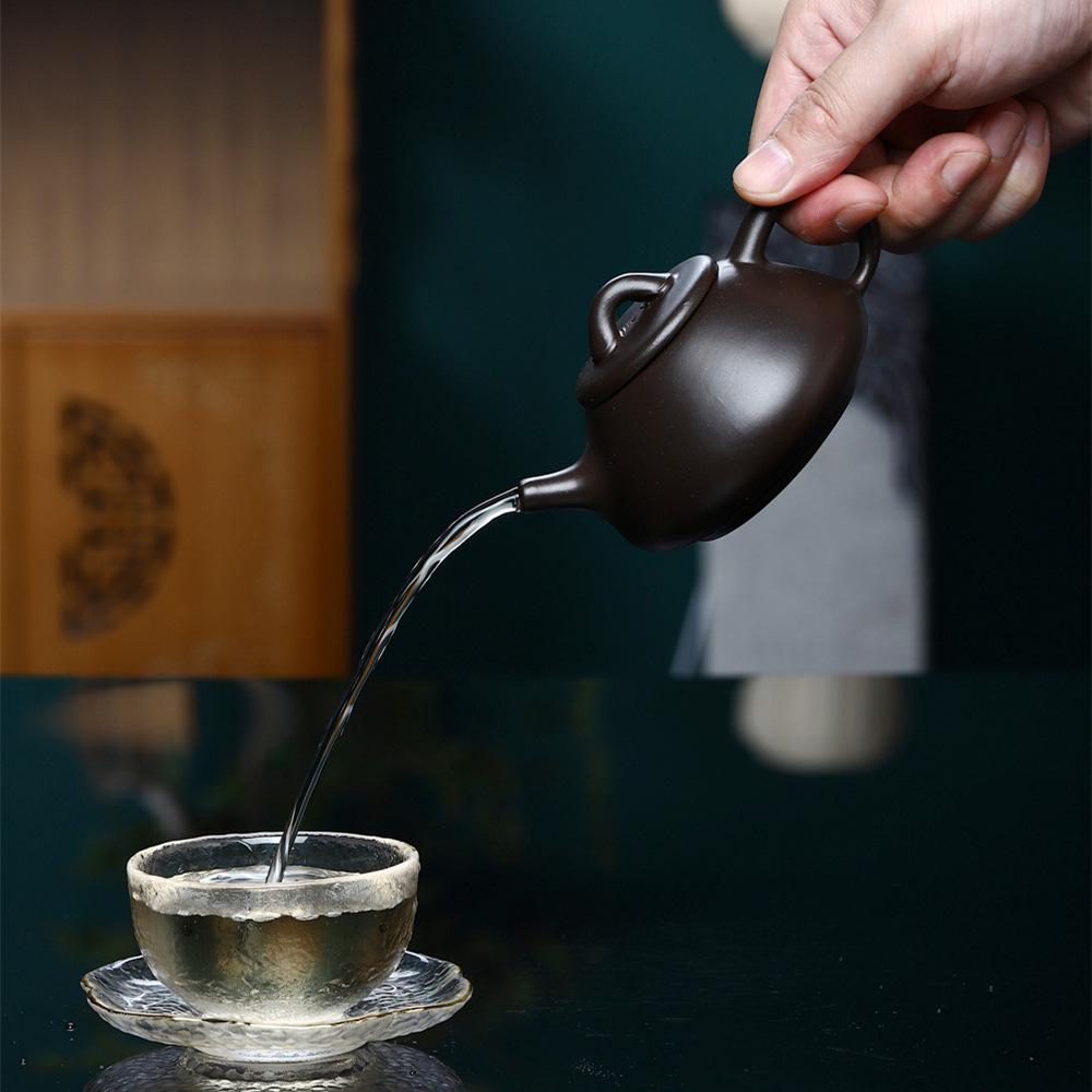 Purple Clay Zi Ni Teapot - Semi-Handmade Yixing Collection