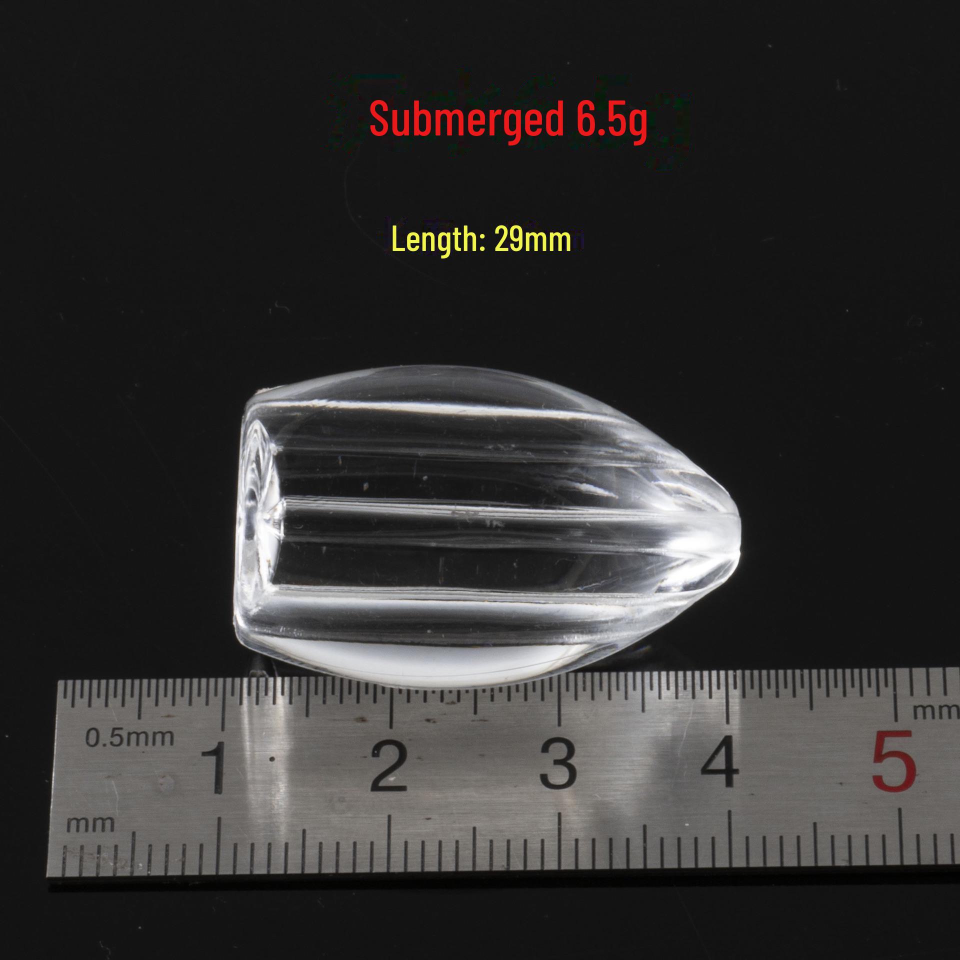 

3.2g Прозрачный акриловый рыболовный инвентарь: Медленнотонущее погружное литейное устройство и поплавок