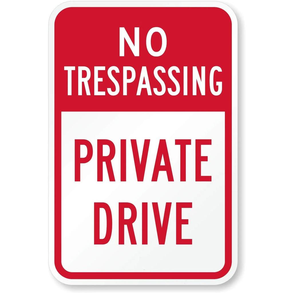 Retro No Trespassing Metal Poster Iron Decoration Perfect for Home Cafe Garage Club Bar Pubs