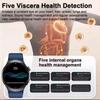 2026 New ECG Organs Smart Watch Viscera Monitor Clock Men Blood Lipids Uric Acid Body Analysis BP Flashlight Bluetooth Call Sport Smartwatch