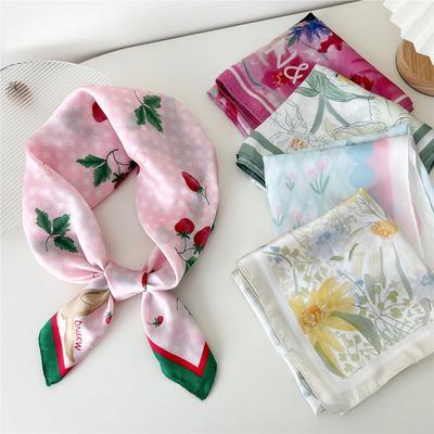 Μόδας Διακόσμηση Κασκόλ Hairband Δέσιμο Μαλλιά 70 Μικρό Τετράγωνο Κασκόλ Μεταξωτό Φουλάρι Γυναικείο Άνοιξη και Φθινόπωρο Ευέλικτο Μικρό Κασκόλ Επαγγελματικό Κασκόλ