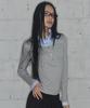 FANCY CLUB Layered Long Sleeve Shirt (Gray) F25Zb023
