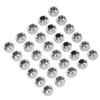 30pcs Hair Braiding Beads Alloy Silver Beard Jewelry Decoration Dreadlocks DIY Bracelet Necklace Accessories