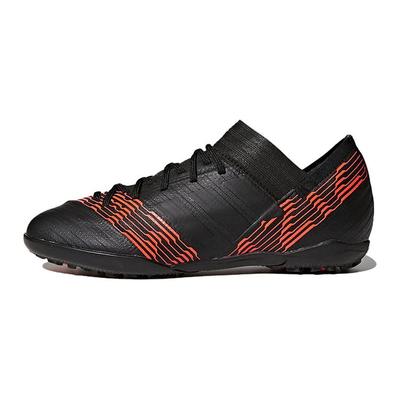 Nemeziz Tango 17.3 TF Anti-Slip Durable Shock Absorption Low-Top Soccer Shoes Kids Soccer Shoes Black Red CP9237