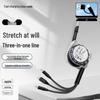 100W Type-C 3-in-1 Fast Charging Cable for Huawei, Android, and Apple Devices
