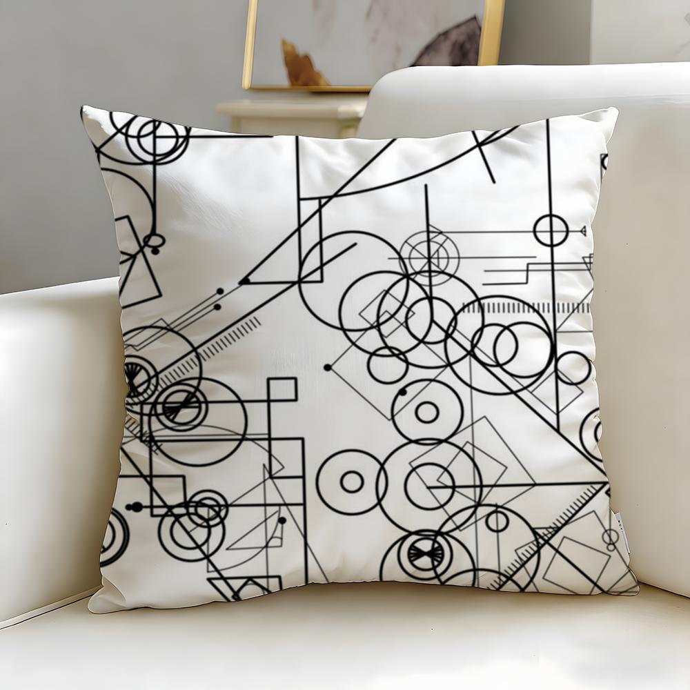 classic anime Steins Gate Cushion Cover Soft EasyWash Pillow Case Versatile for Couch Bed Travel and Office