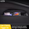 For Chery Tiggo 5X Silicone Storage Box  Center Console under Layer Modification Special Car Interior Accessories Organizer